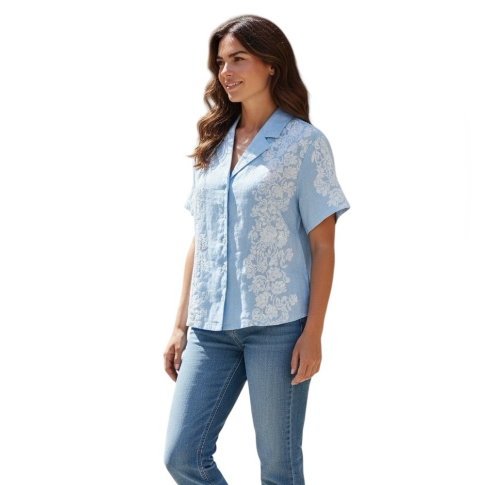 🆕 NWT’s Joie linen cottage core boxy Floral Women's Top
